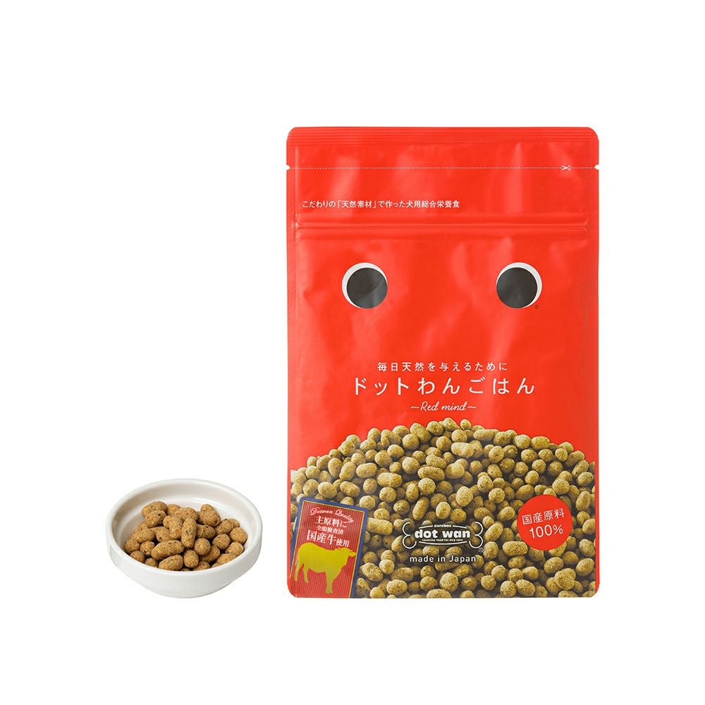 ドットわんごはん-Red mind-(500g)｜国産天然食材のドッグフード
